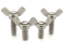 304 Stainless Steel Wing Thumb Screws Bolts 8 - 32 10 - 24 3/16" 1/4" 5/16"
