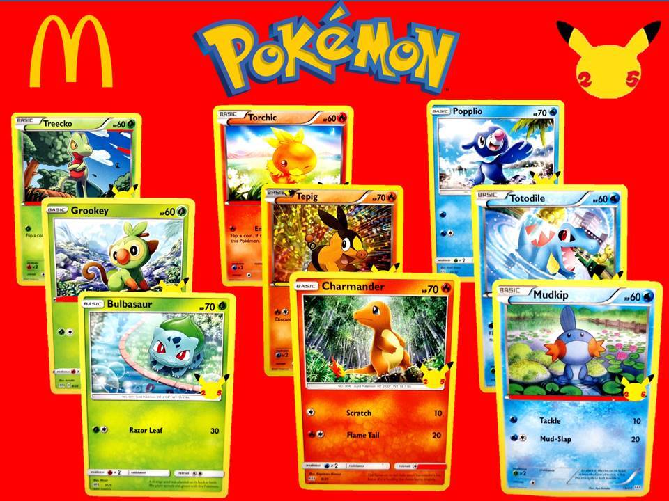 Pokemon Card Holo 25TH Anniversary McDonalds 2021Variety to choose