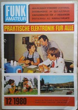 DDR Zeitschrift Funkamateur,  Einzelheft 12/80, (Elektronik, HiFi, Amateurfunk)