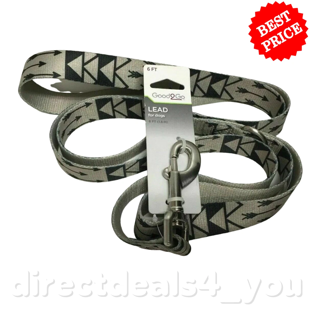 Good2Go Dog Leash Arrow Print 6 ft. Grey eBay