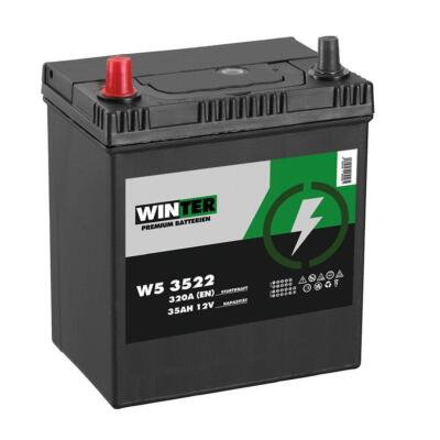 Winter Asia Autobatterie 12V 35AH Starterbatterie Plus Pol Links 53522