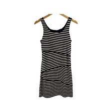 Ann Taylor Loft Womens Size Small Petite Dress Tank Sleeveless Navy Stripe