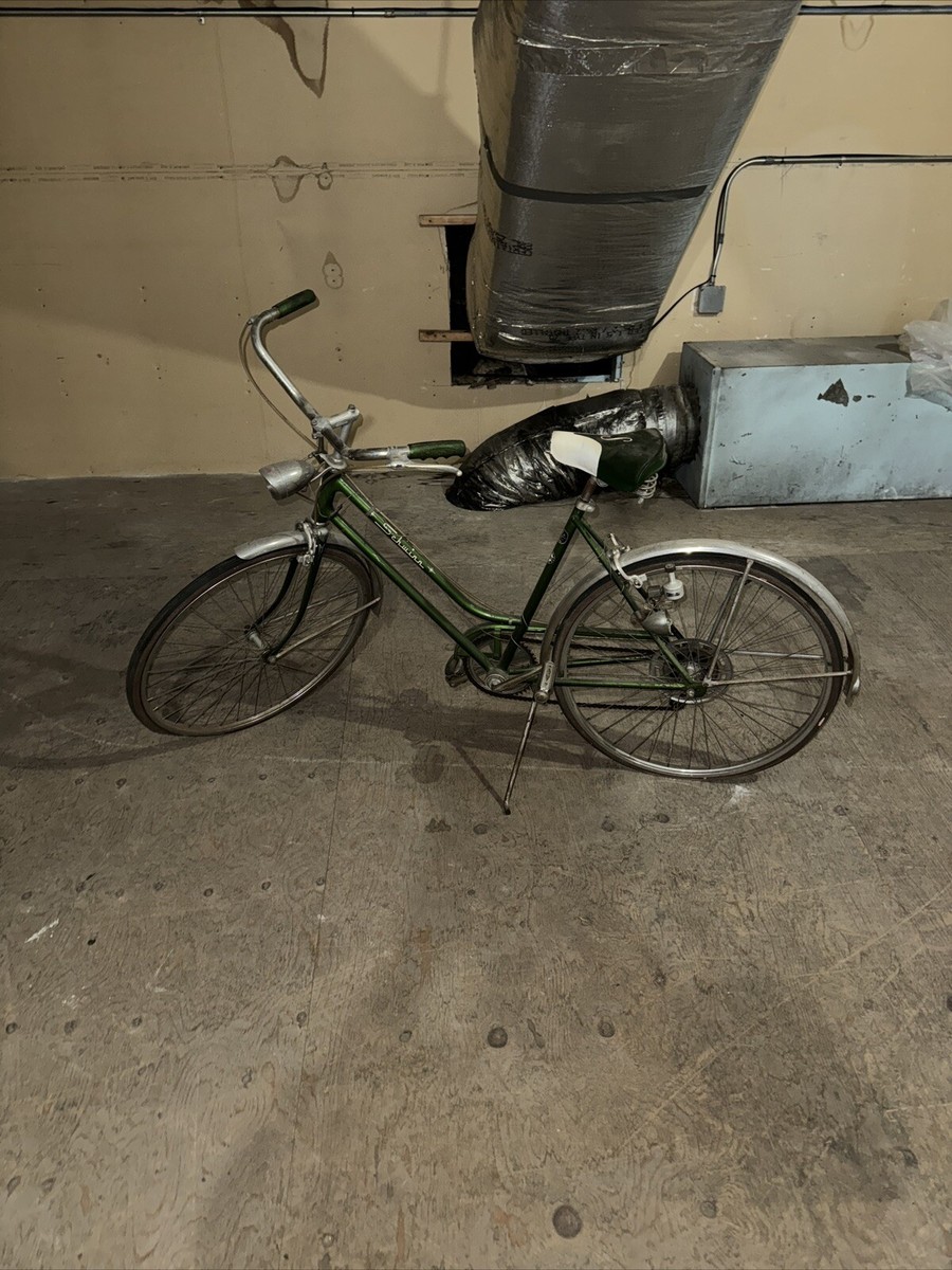 1973 Schwinn Breeze Cruiser Bike 59cm Large Steel 3 SPD Green USA