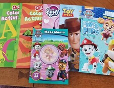 Activity Lot of 6 Paw Patrol, Dr. Seuss, Toy Story, My Little Pony Books