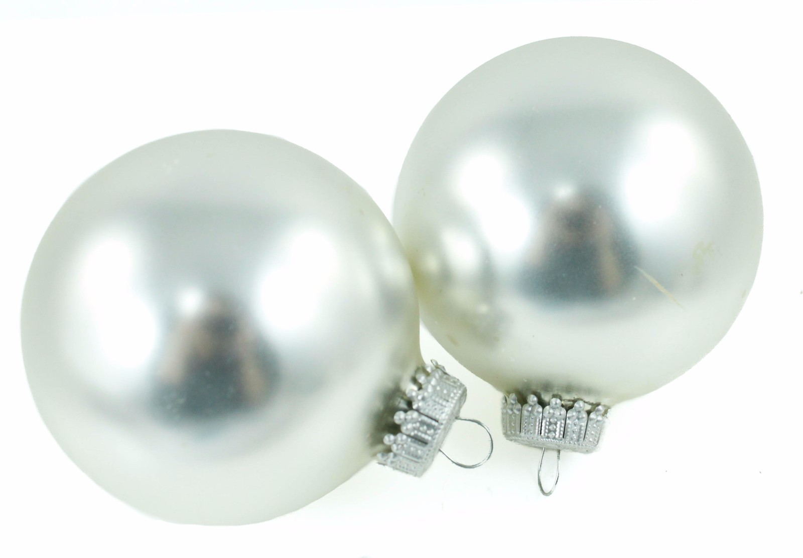 Silver Ball K Christmas Ornament Set for Holiday Tree Decor