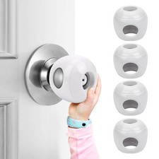 Baby Safety Door Knob Covers 4 Pack Handle Protector 4 Pcs