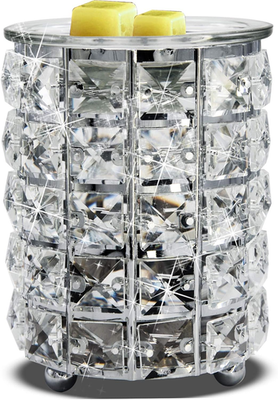 #ad #ad Wrought Iron Crystal Wax Melt Warmer Electric Oil Burner Wax Melt Silver $22.73