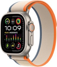 Apple Watch Ultra 2 GPS LTE 49MM Titanium Case Orange/Beige Trail Loop