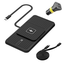 Wireless Charger Car Charging Pad,POLMXS 15W Phone Charger,RGB black