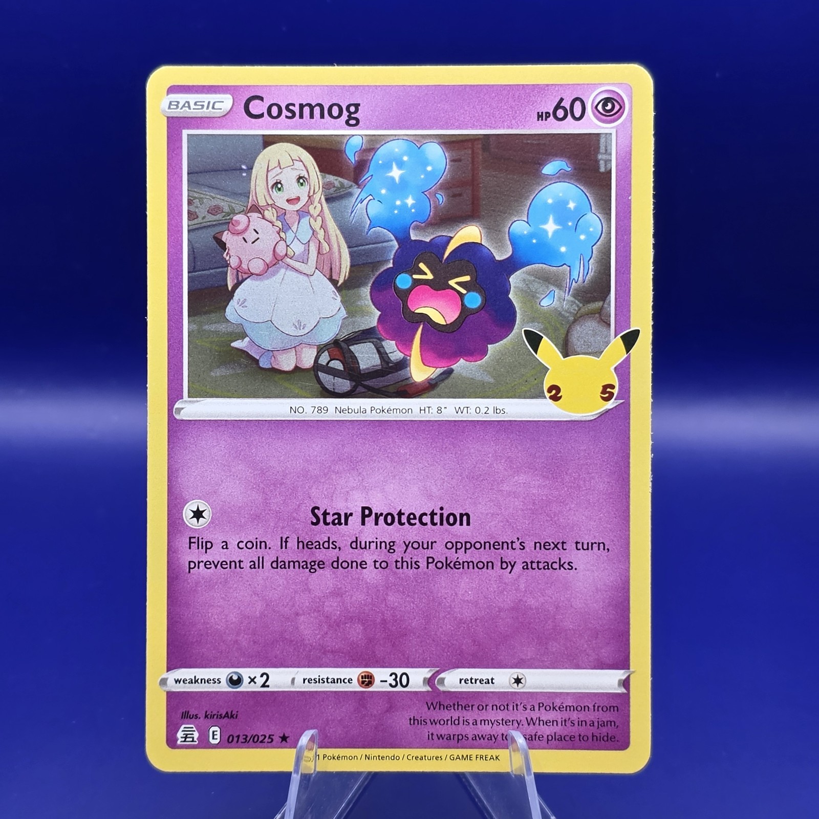 Cosmog 13/25 Holo Rare 25th Anniversary Celebrations Pokemon NM