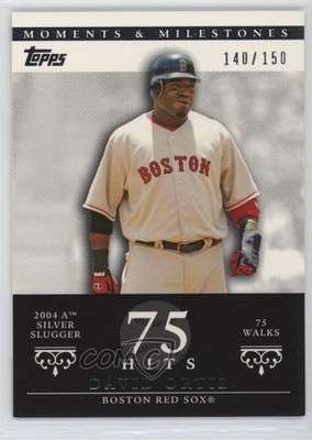 2007 Moments & Milestones David Ortiz (2004 AL Silver Slugger 75 Walks) HOF 5w0