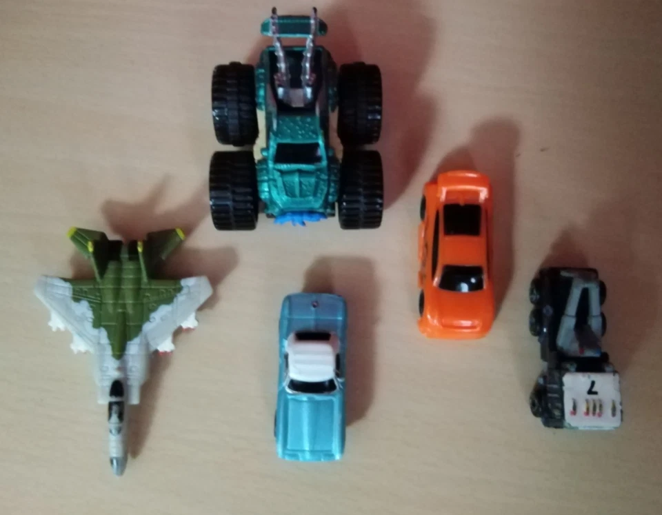 MICRO MACHINES GALOOB Lotto 5 Macchinine Mini Car Jet HASBRO Rarissime Vintage - Immagine 3 di 4