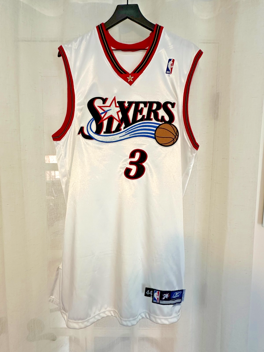 Allen Iverson Game Worn Signed Home Jersey SIZE 44 76ers 2004-05 w