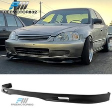 Fit 99-00 Honda Civic Ek Hatchback Coupe Spoon Style Pu Front Bumper Lip Spoiler Fit 99-00 Honda Civic Ek Hatchback Coupe Spoon Style Pu Front Bumper Lip Spoiler