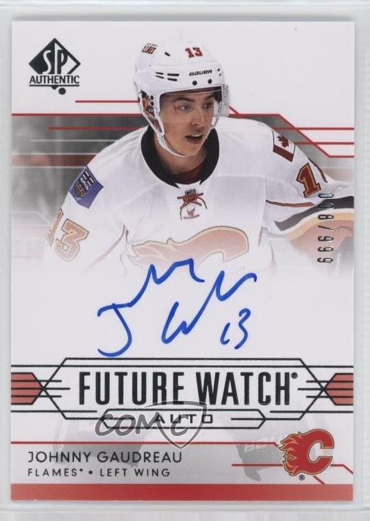 2014-15 SP Authentic Future Watch Auto 8/999 Johnny Gaudreau #306 Auto 06i0