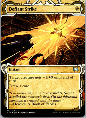 Defiant Strike (Foil Etched) Strixhaven: Mystical Archives NM Foil