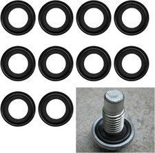 10PCS Oil Drain Plug Gasket, M12 Rubber Car Sealing Gasket Replacement for OEM 1