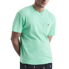 Nautica Sleepshirt Mens XL Mint Green Short Sleeve Loungewear Pajama Top NWT