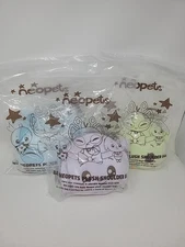 SDCC 2025 Exclusive Neopets Plush Shoulder Bag Full Set Of 3 Complete w/codes
