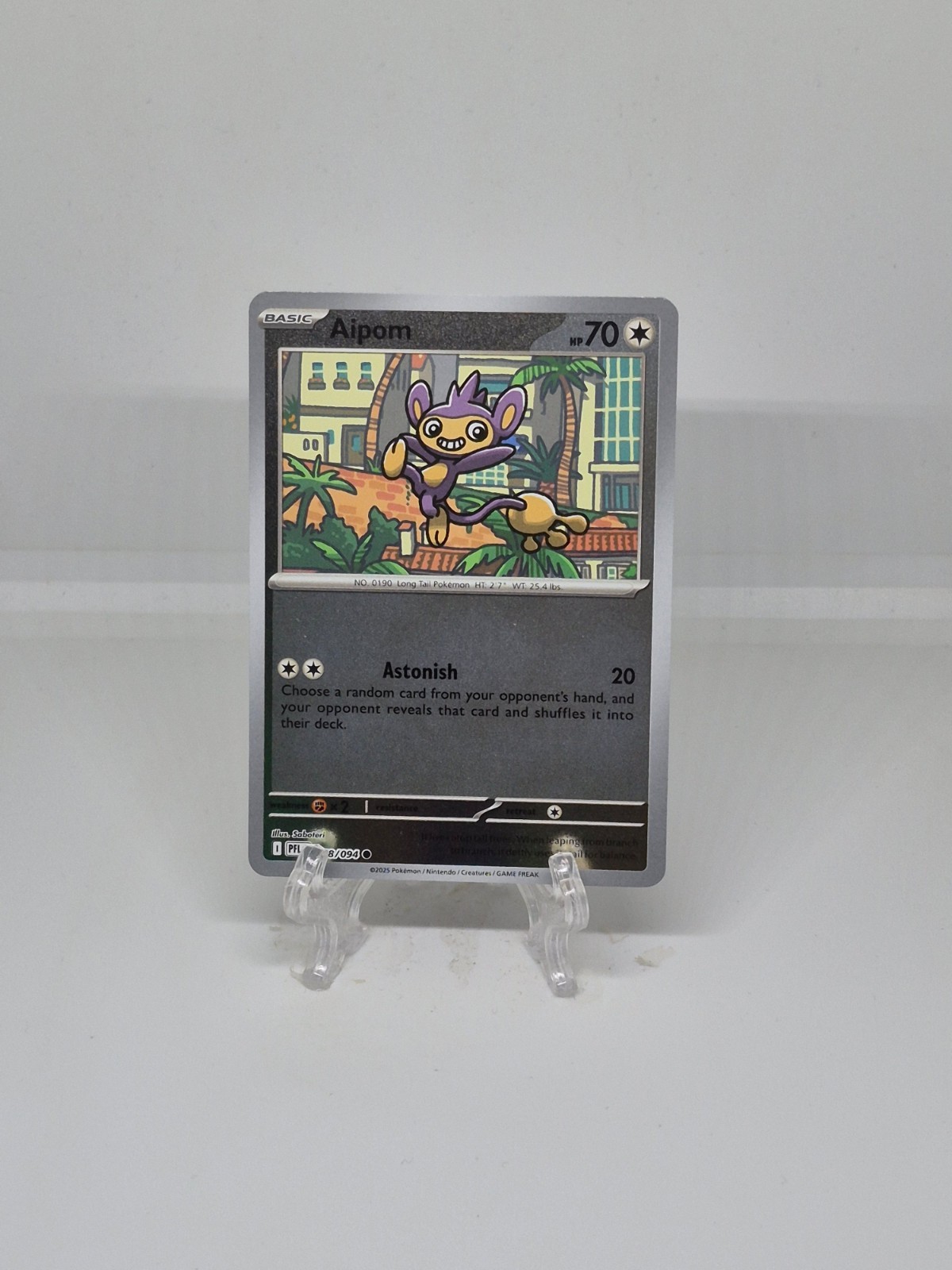 078/094 AIPOM | COMMON REVERSE HOLO | PHANTASMAL FLAMES POKEMON CARD