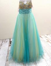 2013 Pink by Alexia Designs 5117 Ballgown Zero Y2K Prom Pageant NWT Curled Hem