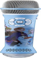 Ekids Disney Frozen 2 Bluetooth Karaoke Microphone with LED Disco Party Lights,