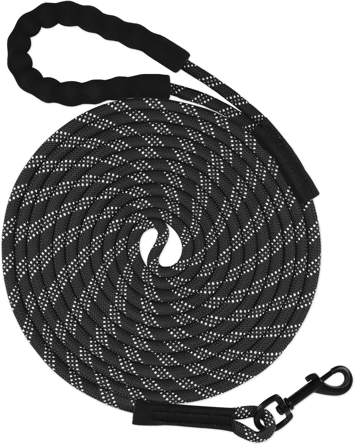 Taglory Training Lead for Dogs 10 m, Reflective Long Rope Lead with Soft Padded
