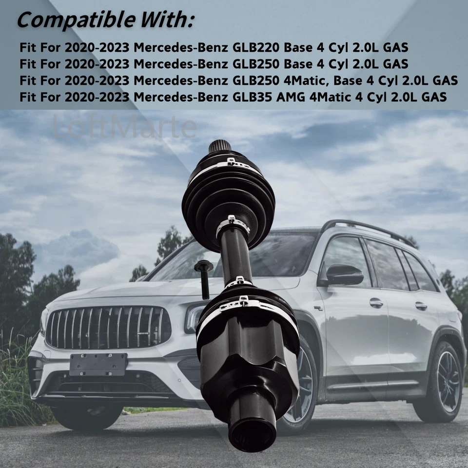 Front Right Axle Shaft A1183304001 For 2020-2024 Mercedes-Benz GLB250,220, GLB35 - Image 4 of 4