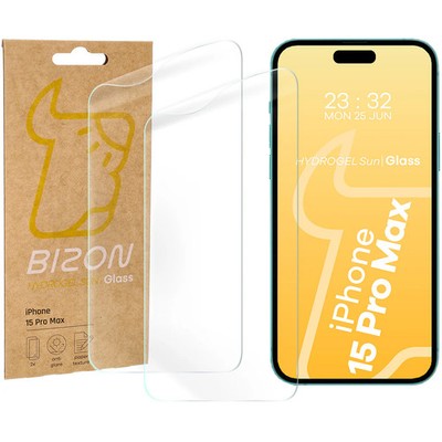 2x Matte Folie für iPhone 15 Pro Max Bizon Schutzfolie Displayschutzfolie