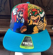 Nintendo Super Mario Bros Baseball Cap Hat Adjustable Snapback Youth Teen 2017