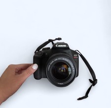 Canon EOS Rebel T7 DSLR Camera EF18-55mm EF 75-300mm Lens 2727C021