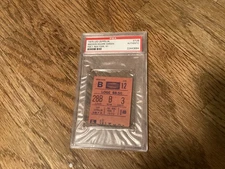 Led Zepplin 1975 Tickett Stub. PSA  Authenticated #22443684 MSG New York City