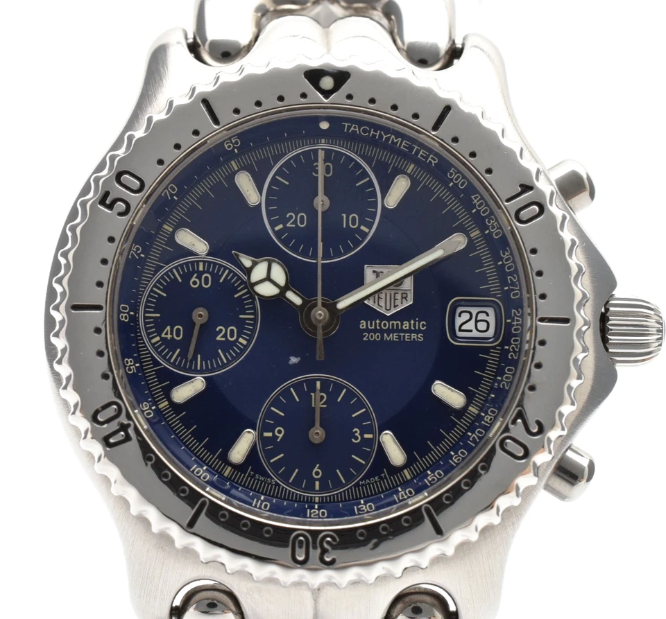 [Near MINT] TAG Heuer CG2111-R0 Link 200m Blue Dial Silver Men's 37mm Date Watch - Image 3 of 4