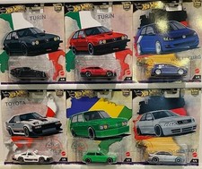 HW Premium Car Culture World Tour Set of 5 Cars w/chase