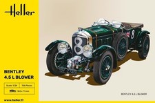 Heller 1/24 scale Bentley Blower 1930 4.5 litre Supercharged race car #80722