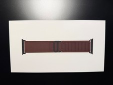 Brand new Apple Watch 49mm Burgundy Alpine Loop - Medium - Black Titanium