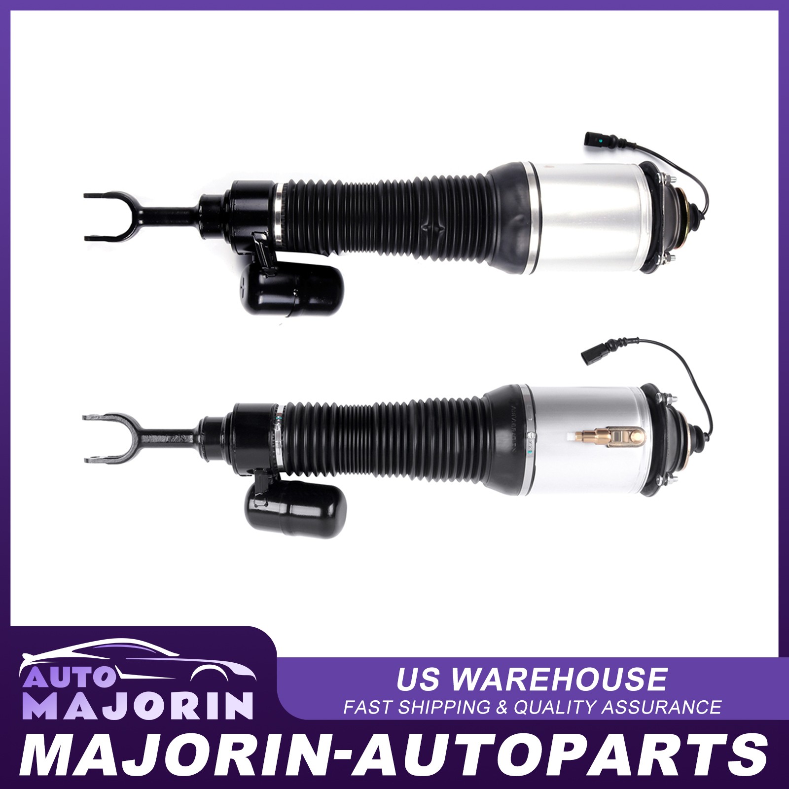 2 pc For Bentley Continental/Volkswagen Phaeton Front Air Suspension Struts