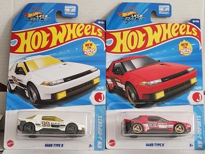 Hot Wheels Hako Type D Lot Of 2- 1 White & 1 Red D & K Case 1/64