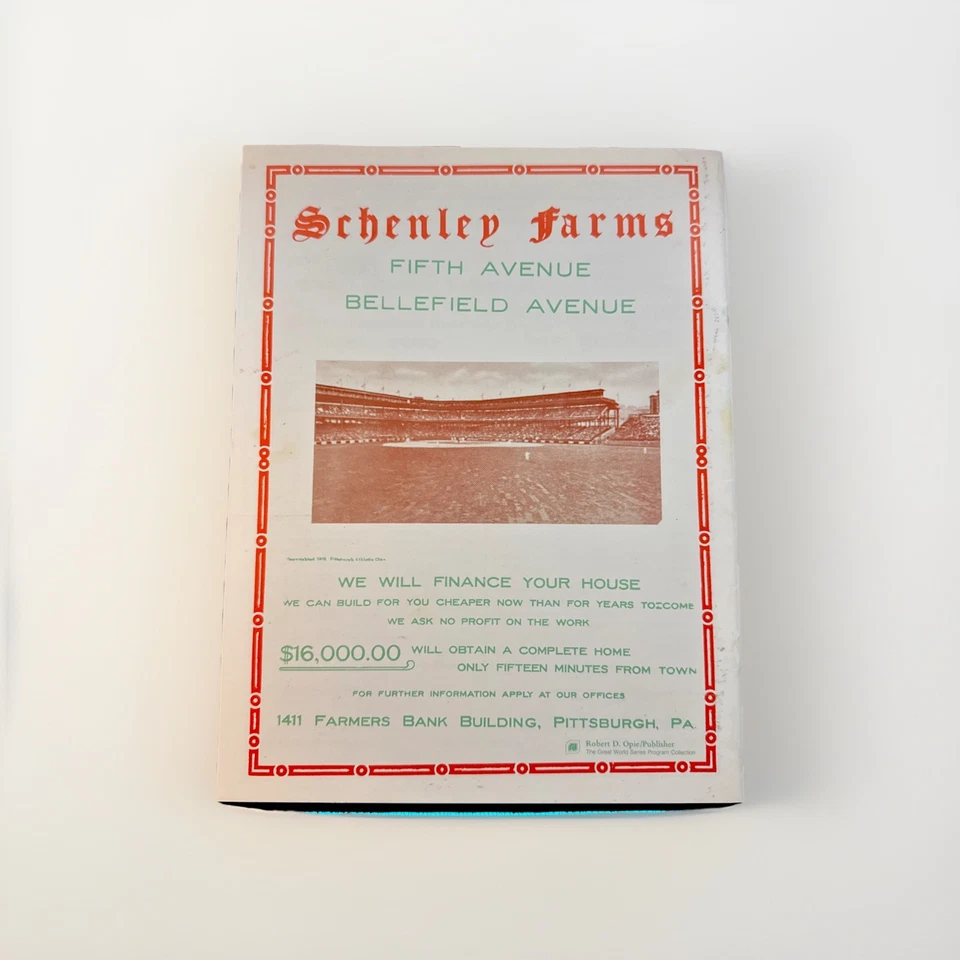 1909 WS Scorecard REPLICA Pirates vs Tigers COBB WAGNER Ltd Ed 709/1000 - Image 2 of 4