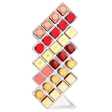 Acrylic Lipstick Organizer Tower - 28 Slot Clear Makeup Storage