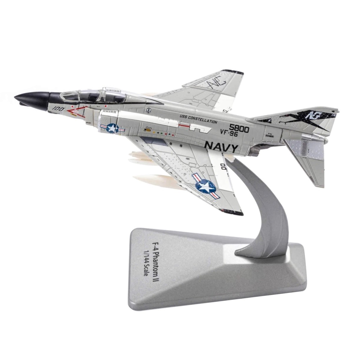 High Quality 14cm Diecast Alloy 1/144 Scale F-4 Phantom II Model