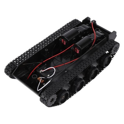 Rc Tank  Roboter Tank Auto Chassis Kit Gummiraupenkette für  130 Motor Diy 5975