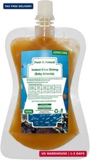Brine Shrimp Fish Food, Ready to Use Aquarium Fish Food, Non-Living Instant Baby