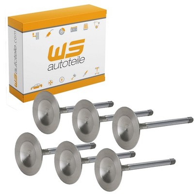 6x Einlassventil Ø 50mm für PORSCHE 993 3.6/3.8 Carrera 286-301 PS 99310540502