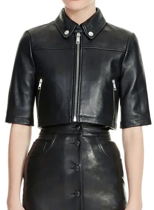 Leather Jacket Black Women Katie Stevens The Bold Type Lambskin Leather Jacket