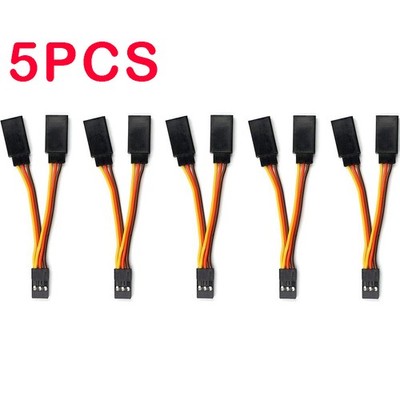 5Pcs Y Harness Splitter Cable Servo Extension Lead Wire For RC Futaba JR 7cm -US