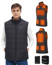 Heated Vest for Men with Battery Pack 16000mAh 7.4V, Warming Men's Heated Ves...