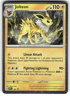 Jolteon (Cosmos Holo) 169 Holo Rare Scarlet & Violet Promo Pokemon NM