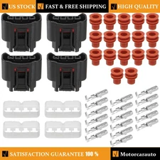 4PCS Ignition Coil Female Connector Plug Harness For Toyota Camry 2.4L 2002-2009