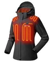 Women's Heated Jacket with Battery Pack, Waterproof  Windproof Electric Insu...